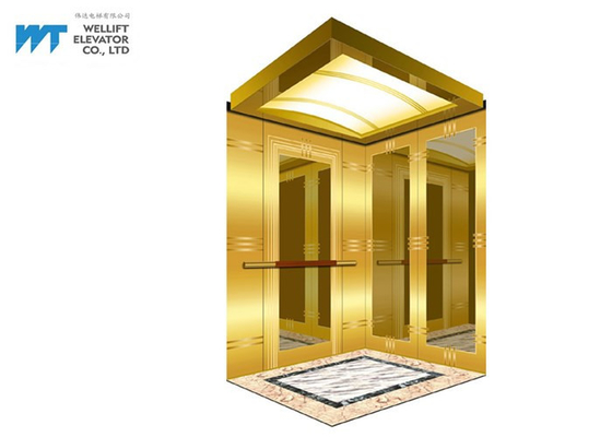 Épaisseur luxueuse 1.5MM de décoration de cabine d'ascenseur pour l'hôtel/bâtiment commercial