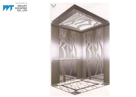 Décoration moderne de cabine d'ascenseur de mode pour l'ascenseur de passager d'hôtel