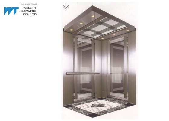Les lignes et le miroir simples de décoration de cabine d'ascenseur conçoivent pour l'ascenseur