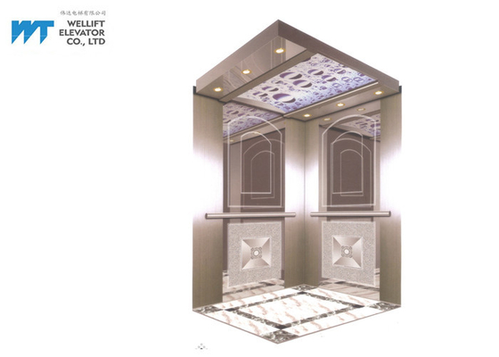 Conception simple de miroir de décoration de cabine d'ascenseur pour l'ascenseur moderne d'hôtel