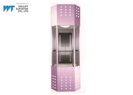 Couleur adaptée aux besoins du client par matériel d'acier inoxydable de la décoration 304 de cabine d'ascenseur d'observation