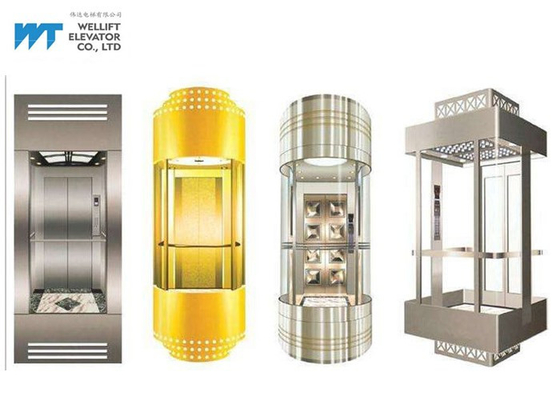 La diverse cabine forme le voyage maximum 100M d'ascenseur en verre panoramique avec la commande sans engrenages