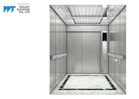 Ascenseur de lit d'hôpital de la taille 2100MM de porte avec la cabine de finition d'acier inoxydable de 304 déliés