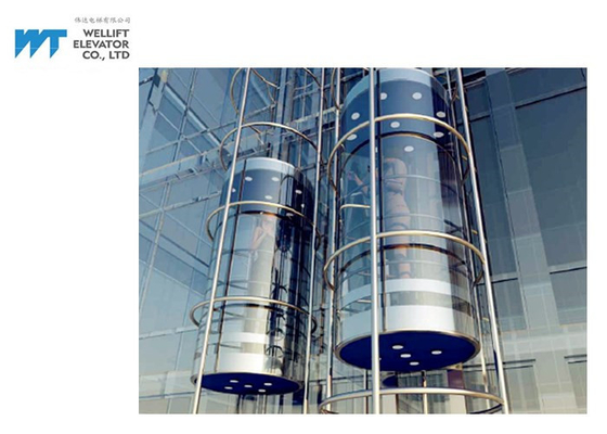 Ascenseur panoramique de salle 2.0m/S de machine pour les bâtiments commerciaux