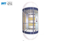 Taille moderne acrylique 2300/2600 millimètres de cabine de conception d'ascenseur de demi-cercle
