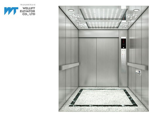 Ascenseur de lit d'hôpital de la taille 2100MM de porte avec la cabine de finition d'acier inoxydable de 304 déliés