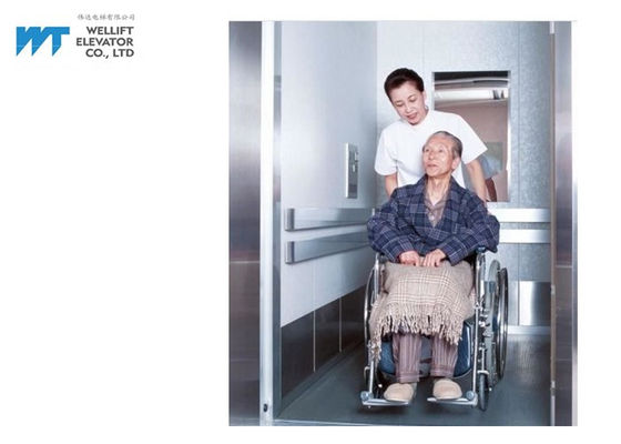 L'ascenseur courant sûr à faible bruit de lit d'hôpital avec l'atterrissage de voix annoncent la fonction